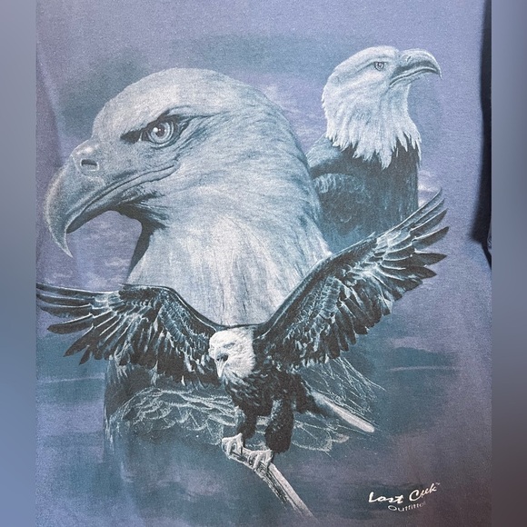 VNTG-Look Eagle Print Tee - Picture 2 of 5